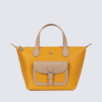 Sac Hexagona, sac femme et chic en toile enduite jaune