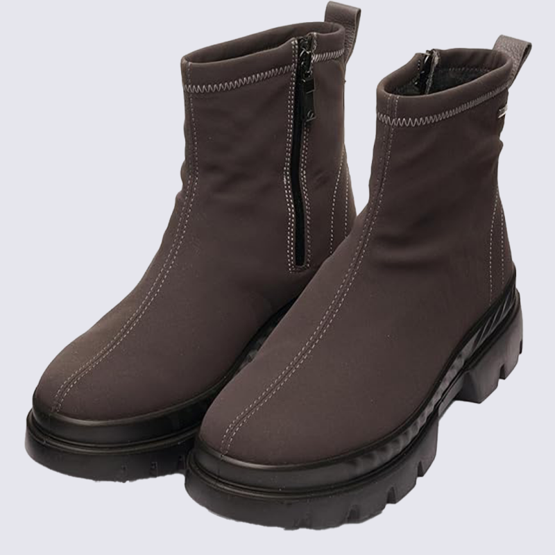 Bottine ARA, Bottine femme en textile acier imperméable Gore-Tex