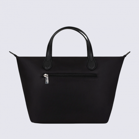 Sac cabas Hexagona, Sac porté main et épaule femme en synthétique noir