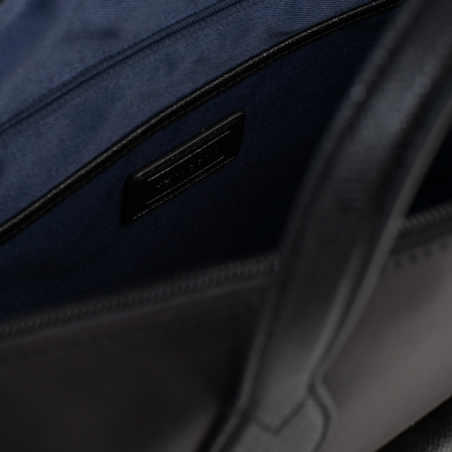 Sac cabas Hexagona, Sac porté main et épaule femme en synthétique noir