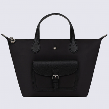 Sac cabas Hexagona, Sac porté main et épaule femme en synthétique noir