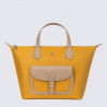Sac Cabas Hexagona, Sac Cabas toile déperlante chic femme en synthétique jaune
