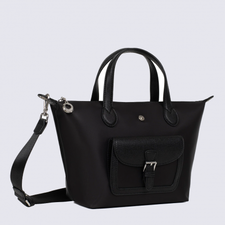 Sac cabas Hexagona, Sac cabas porté main femme en nylon déperlant noir