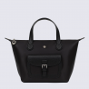 Sac cabas Hexagona, Sac cabas porté main femme en nylon déperlant noir