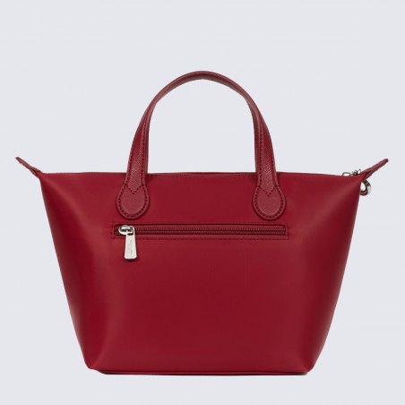 Sac cabas Hexagona, Sac cabas porté main femme en nylon déperlant rouge