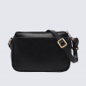 Sac bandoulière Hexagona, sac bandoulière chic femme en cuir noir