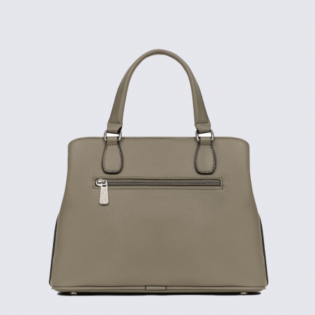 Sac à main Hexagona, Sac à main chic et pratique femme en cuir olive
