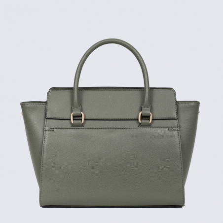 Sac porté main Hexagona, Sac porté main structuré élégant femme en synthétique kaki