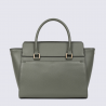 Sac porté main Hexagona, Sac porté main structuré élégant femme en synthétique kaki