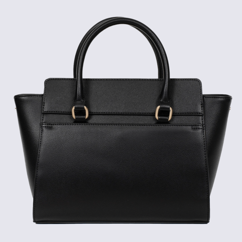 Sac porté main Hexagona, Sac porté main structuré élégant femme en synthétique noir