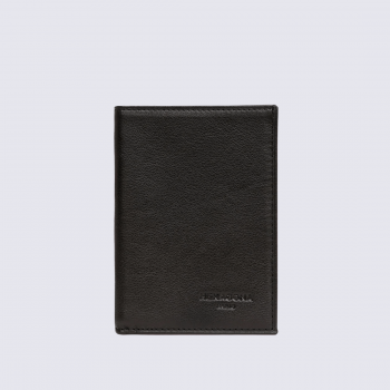 Portefeuille européen Hexagona, Portefeuille européen chic soft Homme cuir noir