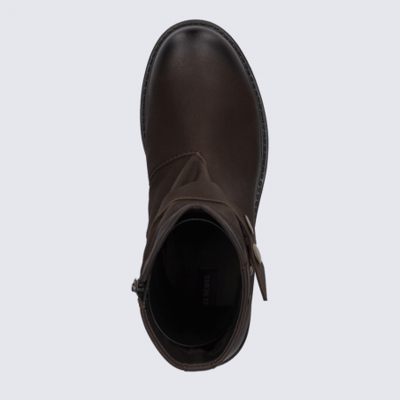 Bottines Roxanna Josef Seibel, Bottines élégantes femmes en cuir nubuck marron
