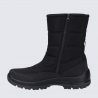 Bottes Josef Seibel, Bottes hiver chaude et confort homme en textile noir