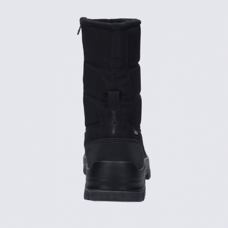 Bottes Josef Seibel, Bottes hiver chaude et confort homme en textile noir