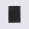 Portefeuille Hexagona, Portefeuille élégant homme en cuir noir