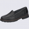 Mocassins Waldläufer, Mocassins confort et chic femme en cuir noir