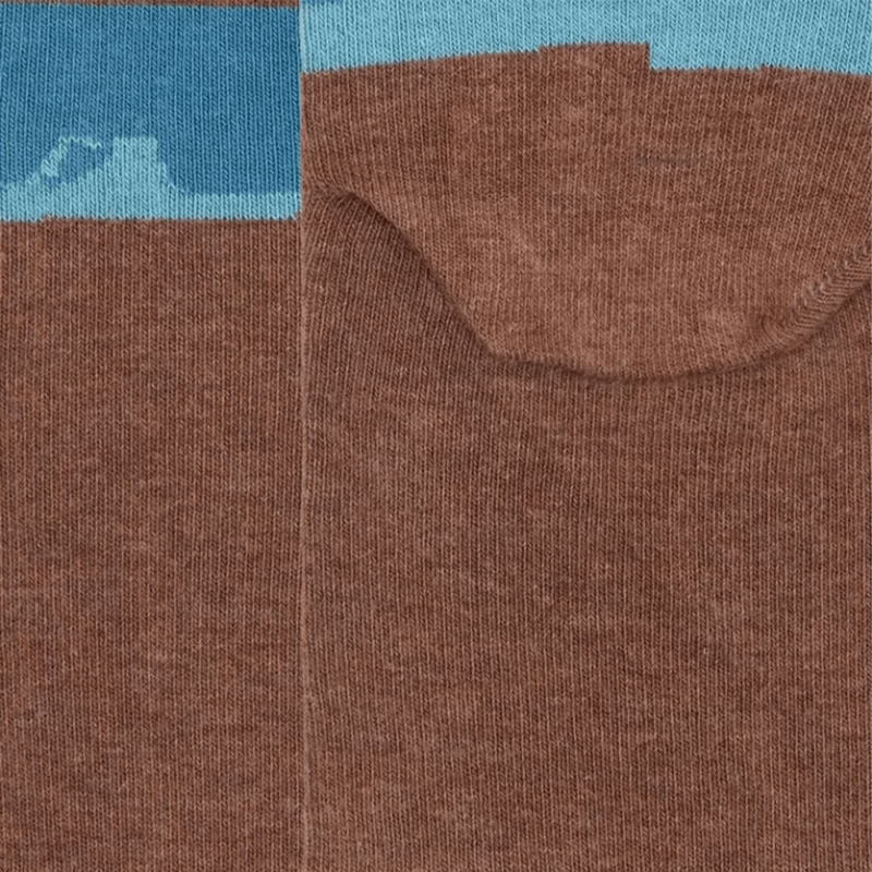 Chaussettes Doré Doré, Chaussettes motif Notre-Dame homme en coton peigné multicolore