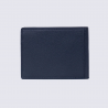 Portefeuille Hexagona, Portefeuille deux volets homme en cuir de vachette grainé marine
