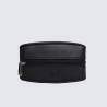 Porte-monnaie Soft Hexagona, Porte-monnaie compact élégant homme en cuir noir