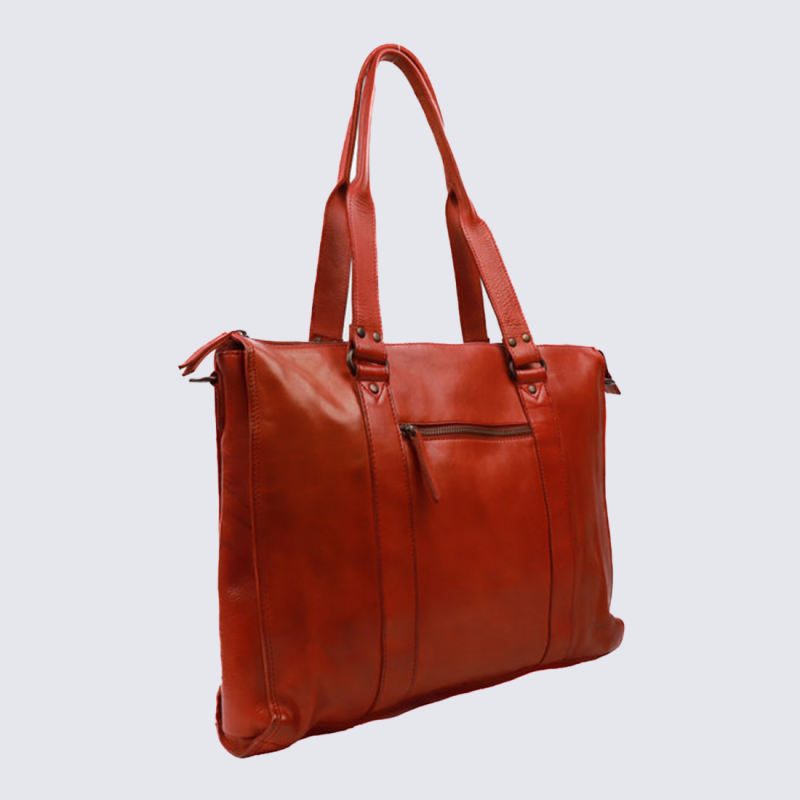 Sac bear, Sac élégant et chic femme en cuir rouge
