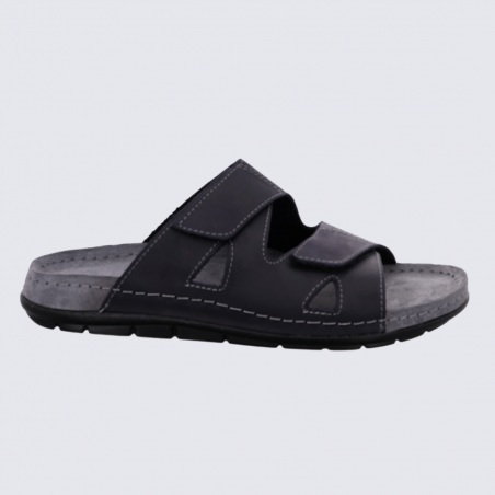 Mules Rohde, mules confortables homme en cuir océan