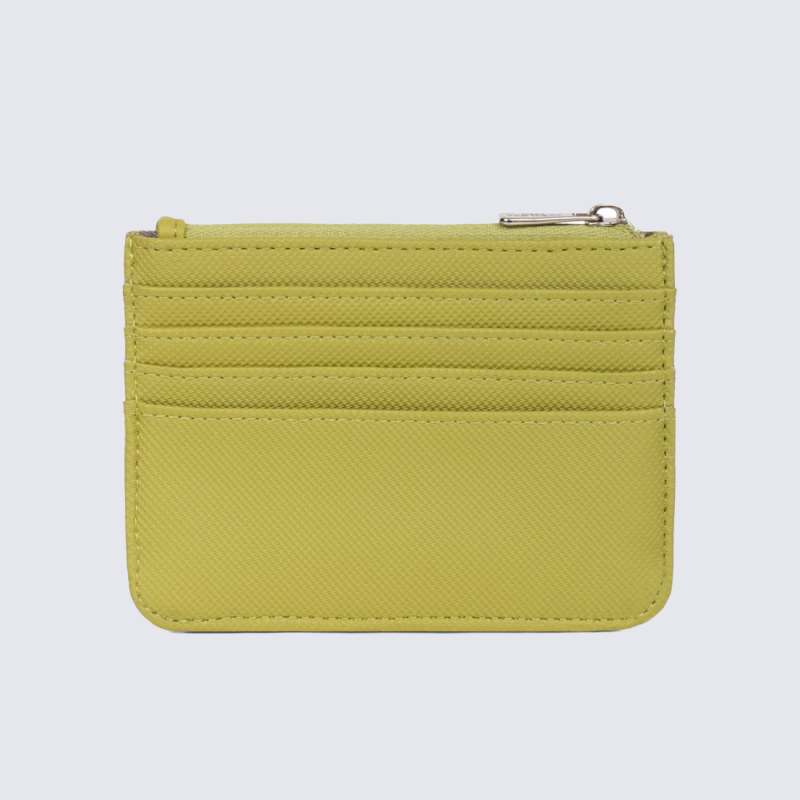 Porte-cartes HEXAGONA, Porte-cartes compact et fonctionnel femme en synthétique vert anis