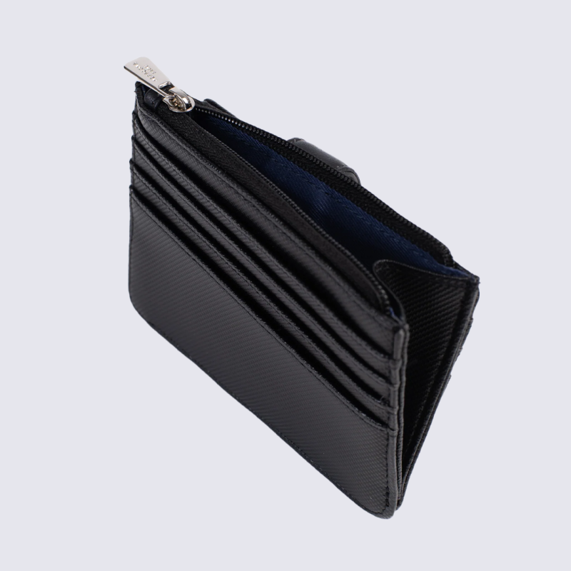 Porte-cartes HEXAGONA, Porte-cartes compact et élégant femme en synthétique noir