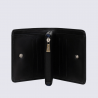 Portefeuille Hexagona, Portefeuille compact sécurisé mixte en synthétique noir