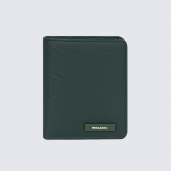 Portefeuille Hexagona, Portefeuille compact sécurisé mixte en synthétique sapin