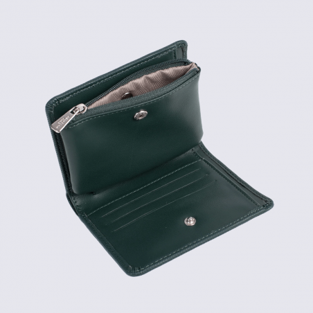 Portefeuille Hexagona, Portefeuille compact sécurisé mixte en synthétique sapin