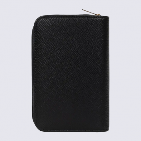 Portefeuille Hexagona, Portefeuille compact élégant femme en synthétique noir