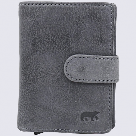 Portefeuille Bear, Portefeuille chic compact femme en cuir jeans