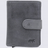 Portefeuille Bear, Portefeuille chic compact femme en cuir jeans
