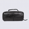 Trousse de toilette Bear, Trousse de toilette compacte unisexe en cuir noir