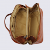 Trousse de toilette Bear, Trousse de toilette compacte unisexe en cuir cognac