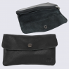Portefeuille Bear Design, Portefeuille grand format femme en cuir noir