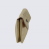 Portefeuille Bear Design, Portefeuille grand format femme en cuir champagne