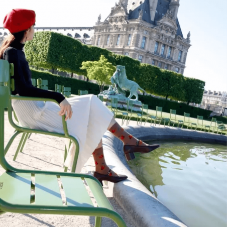 Chaussettes Doré Doré, Chaussettes motif écureuil femme en coton marron