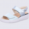 Sandales Waldlaufer, sandales confortables et cool femme en cuir menthe