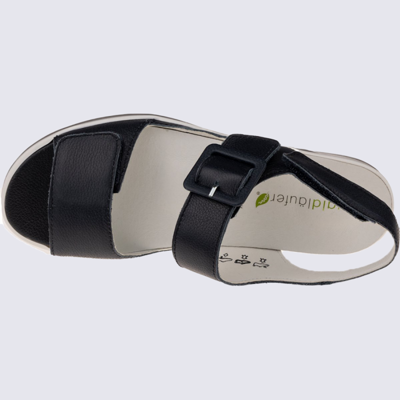 Sandales Waldlaufer, sandales tendances à boucle femme en cuir marine