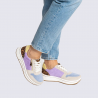 Sneaker Ara, sneaker moderne et polyvalente femme en cuir ciel nature
