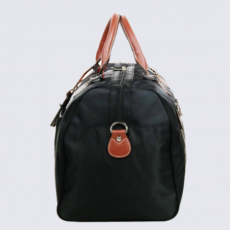 Sac de voyage Hexagona, Sac de voyage format cabine mixte en nylon noir