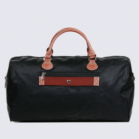 Sac de voyage Hexagona, Sac de voyage format cabine mixte en nylon noir