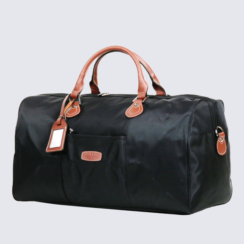 Sac de voyage Hexagona, Sac de voyage format cabine mixte en nylon noir