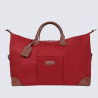 Sac à main Hexagona, Sac à main grand format femme chic en cuir rouge