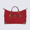 Sac à main Hexagona, Sac à main grand format femme chic en cuir rouge