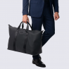 Sac de voyage Hexagona, Sac de voyage grand format mixte en matière synthétique noire