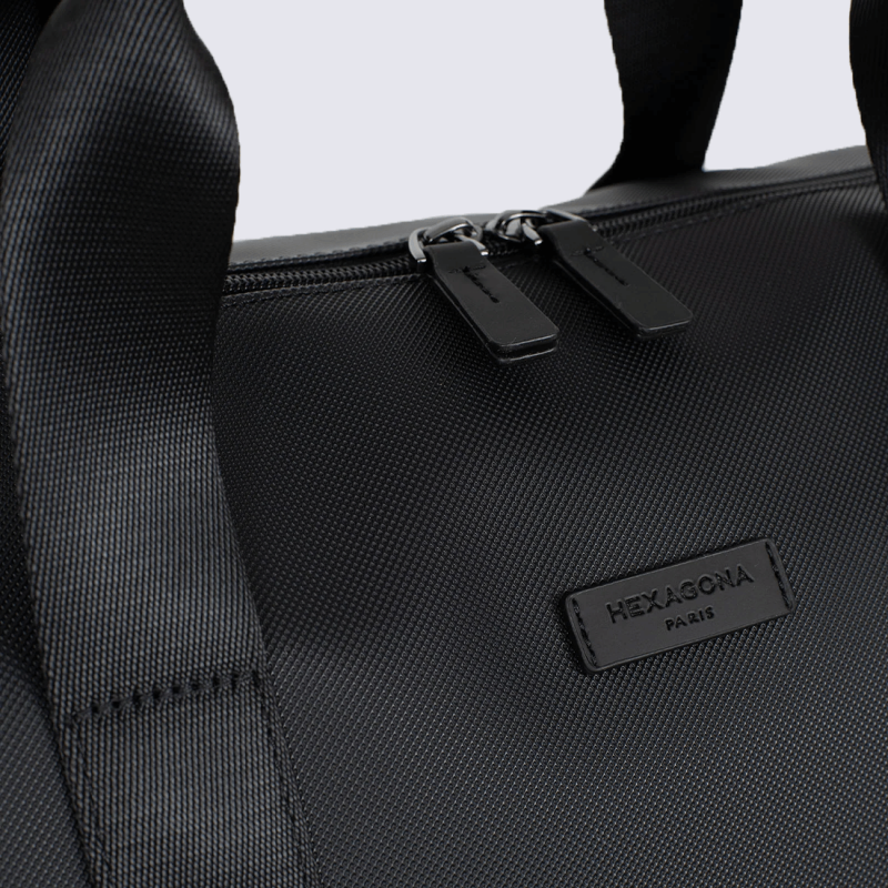 Sac de voyage Hexagona, Sac de voyage grand format mixte en matière synthétique noire