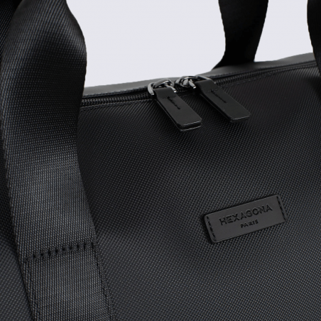 Sac de voyage Hexagona, Sac de voyage grand format mixte en matière synthétique noire