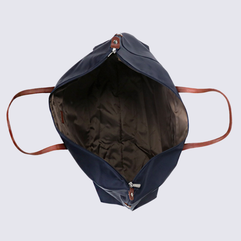 Sac de voyage Hexagona, Sac de voyage format 65 cm unisexe en nylon bleu marine